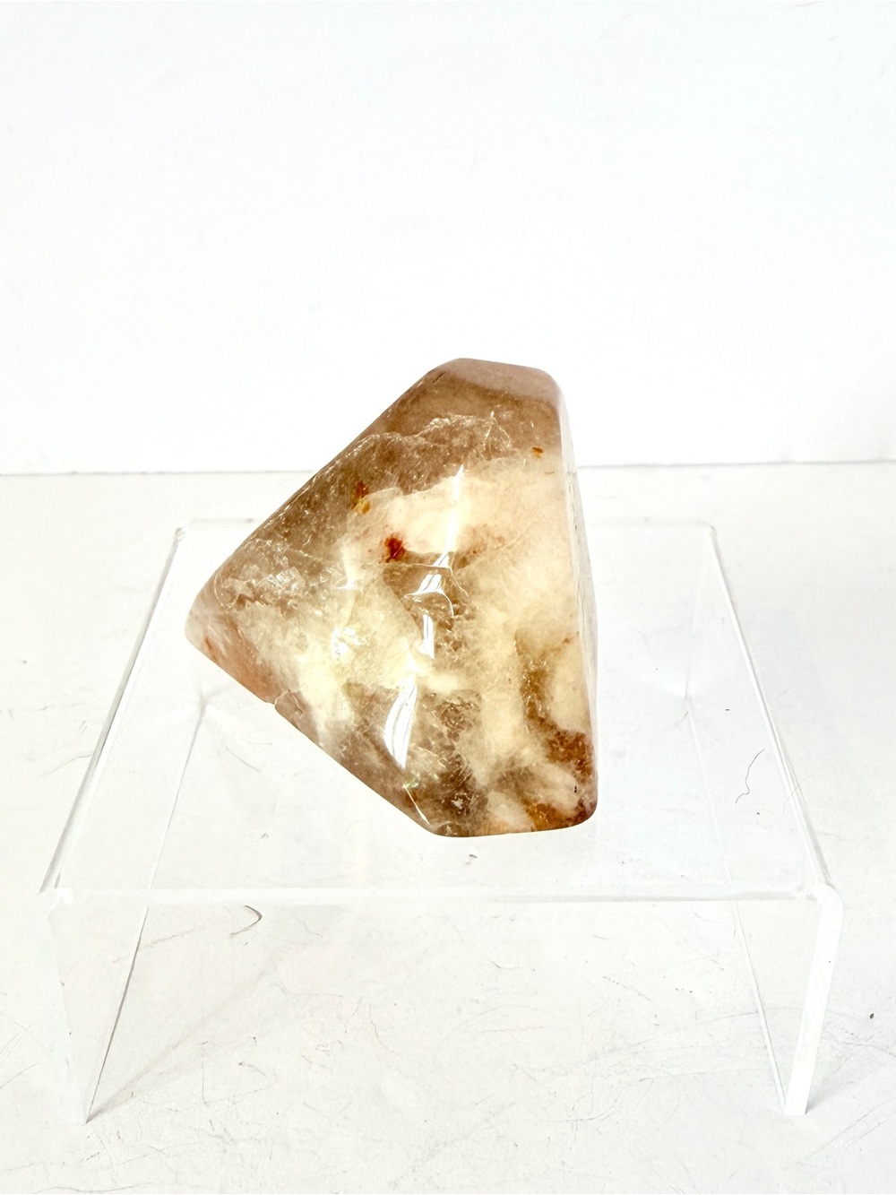 Freeform Polished Hematoid Quartz (Fire Quartz) Crystal Specimen 106g